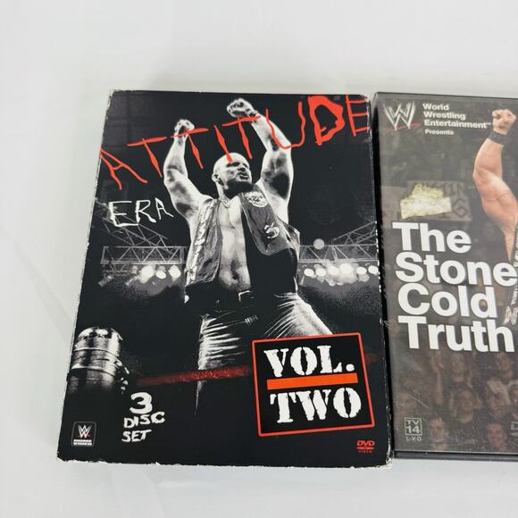Stone Cold Steve Austin DVD Lot Attitude Era Volume 2, Cause SC Said So & Truth - Picture 2 of 7